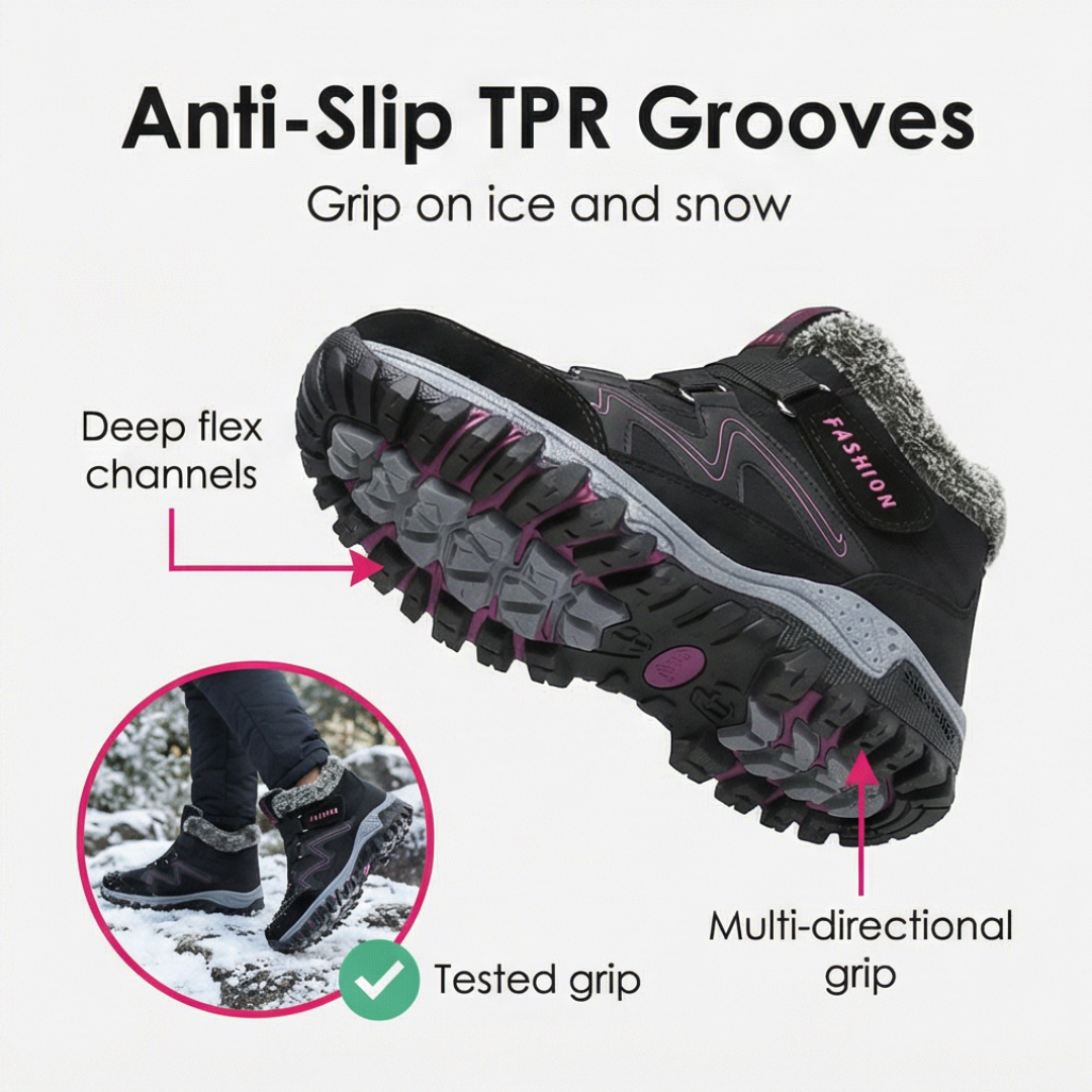 Snowstep | Winter Ankle Boots – Cozy Fur Lining for Women
