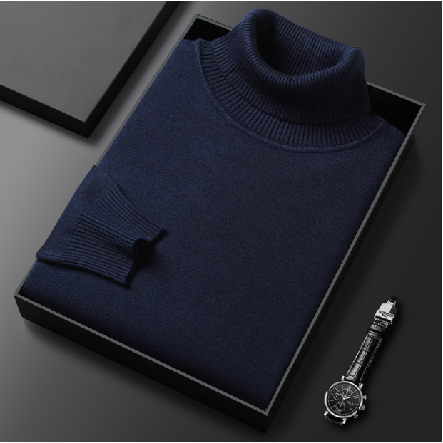 Havara | Cashmere Cotton Turtleneck Sweater – Elegant Versatile Style for Men