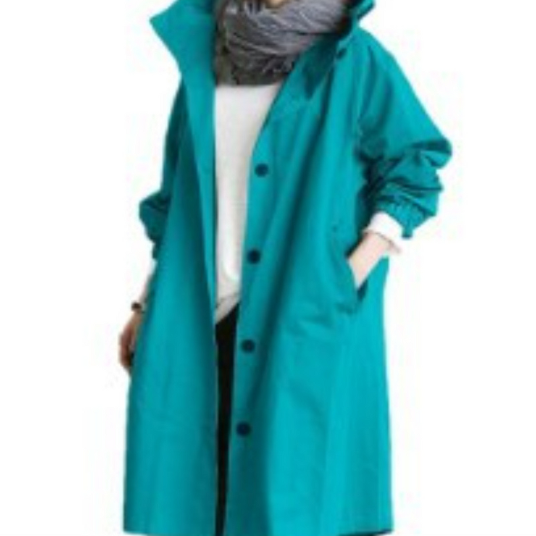 Maya | Women's Elegant Longline Hooded Trench Coat