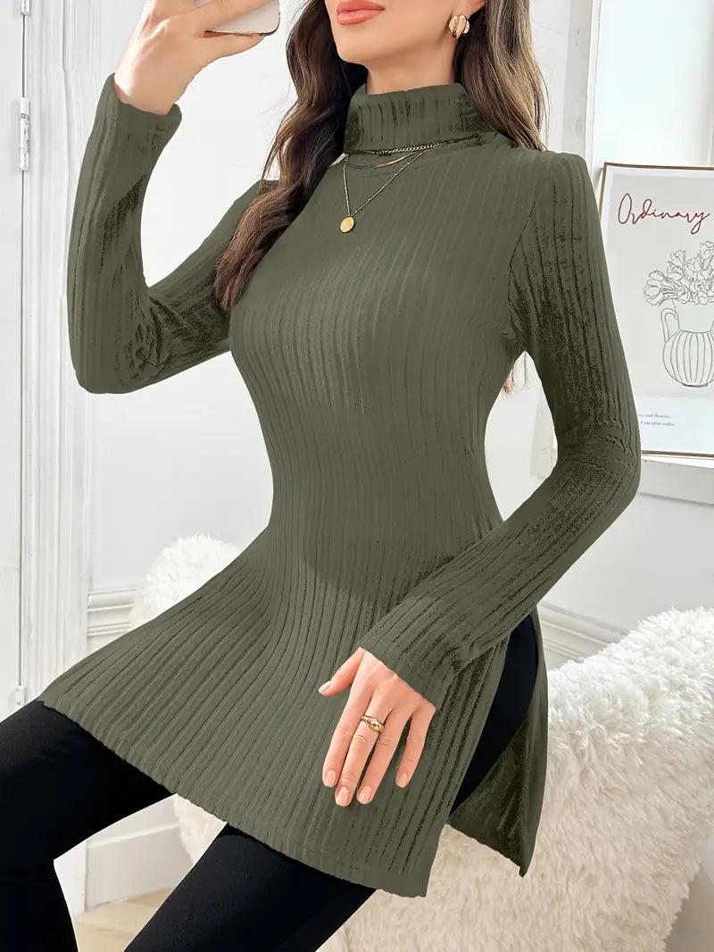 Sarah | Slim Fit Sweater – Elegant Long Sleeve Style for Women