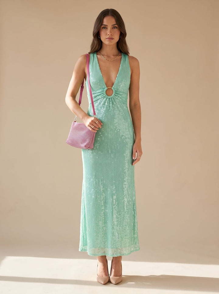 Olivia | Sequin Mini Dress – Flared Sleeve Style for Women
