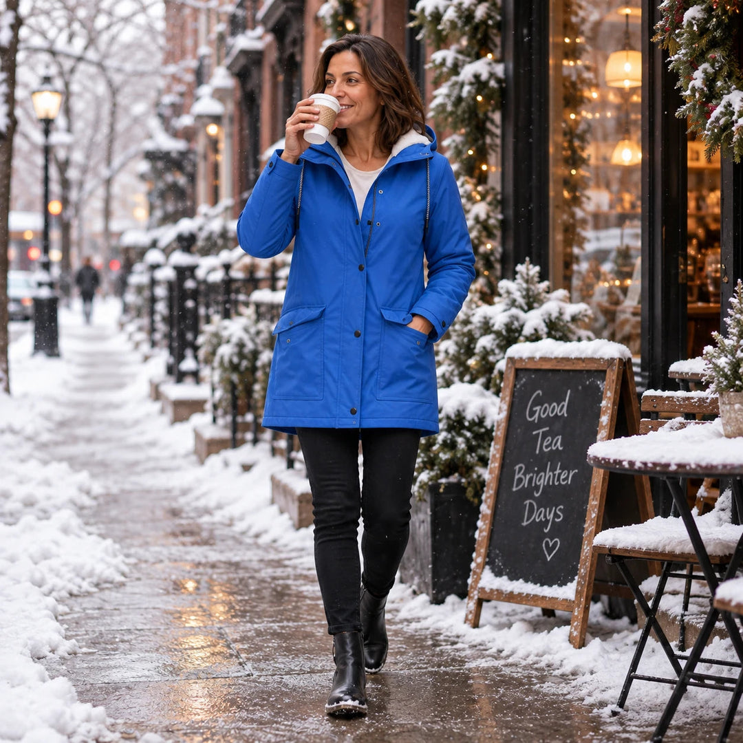 Winda | Fleece-Lined Hooded Winter Jacket for Women