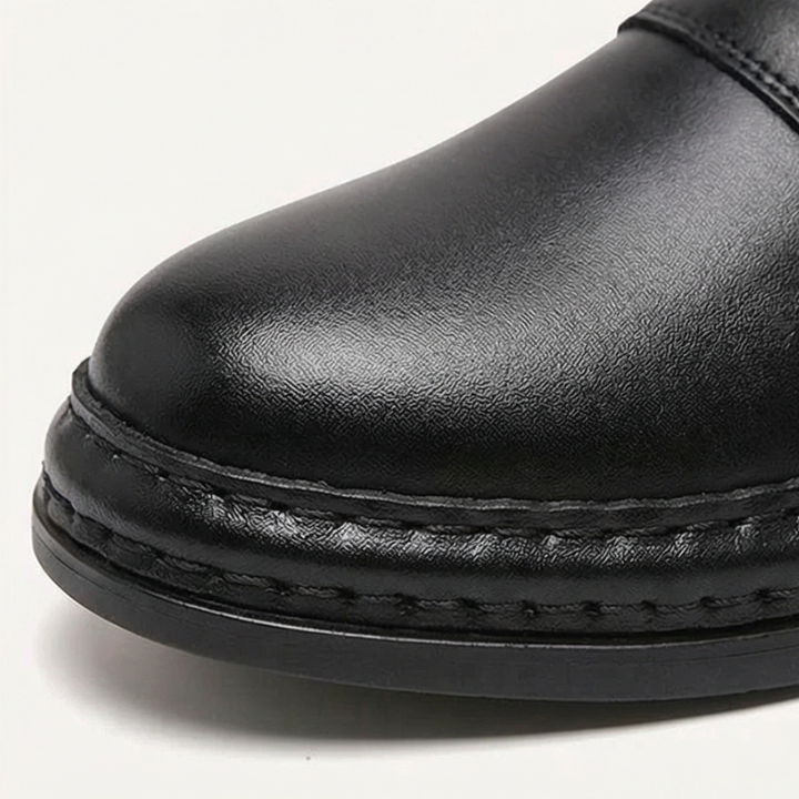 Cavalier | Two-Tone Ankle Boots – Stylish Slip-On Design for Women