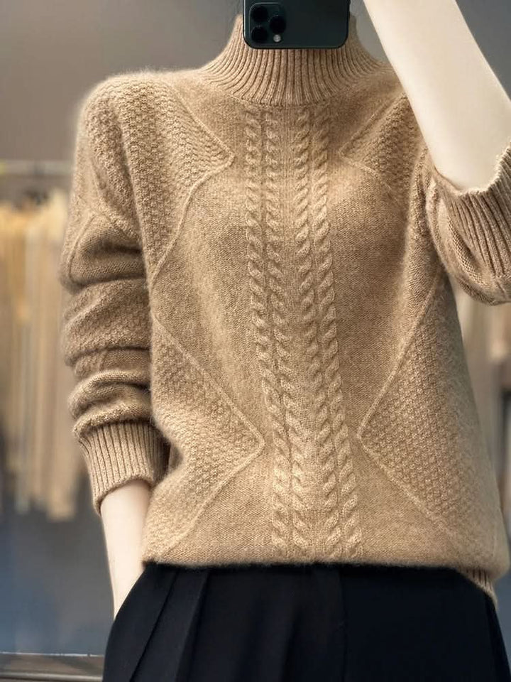 Cleo | Cashmere Sweater – Luxuriously Soft Turtleneck Style for Women