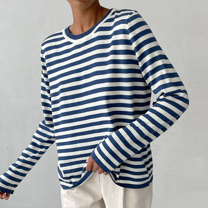 Marina | Nautical Striped Cotton Sweater