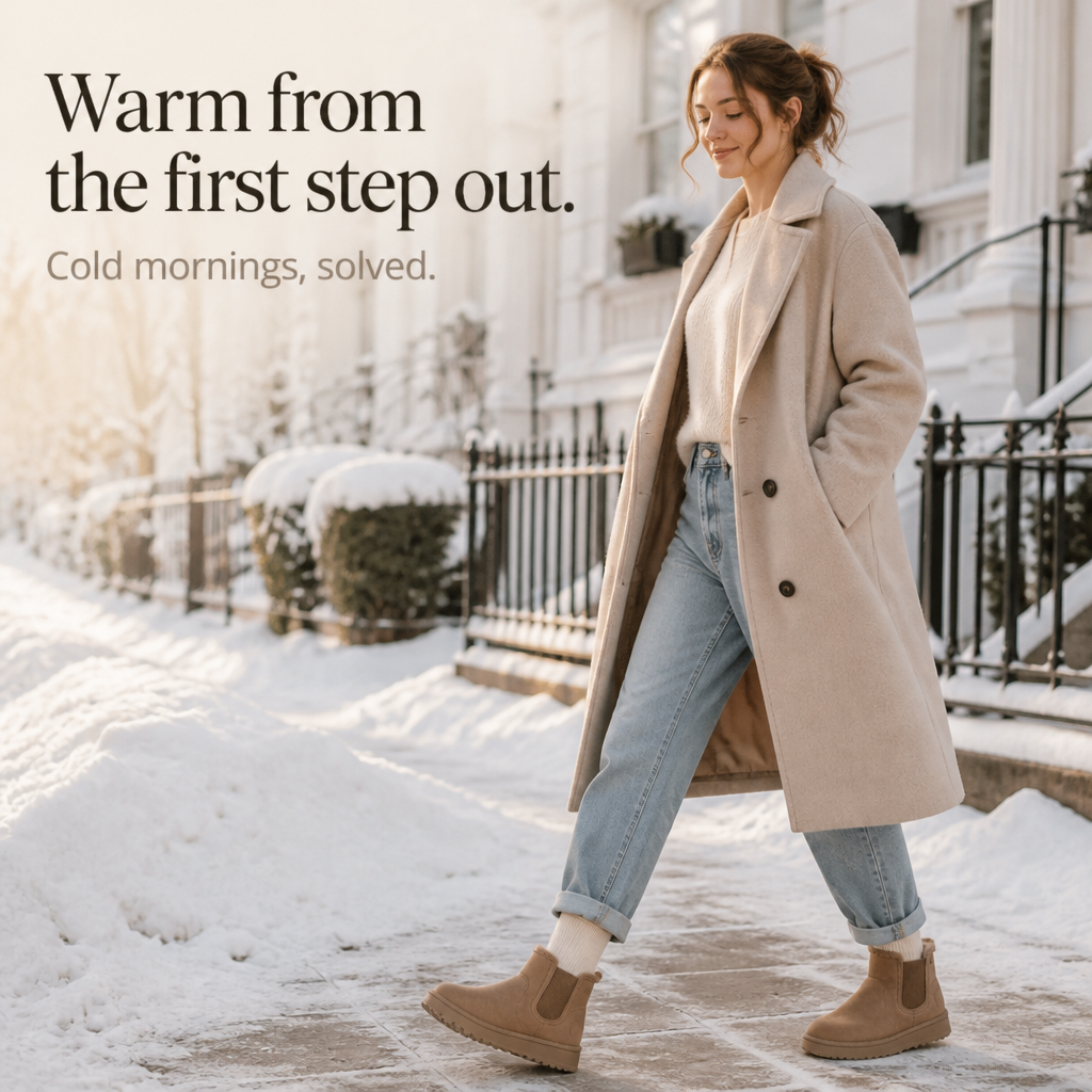 Cozywalk | Fur-Lined Slip-On Winter Boots – Casual Comfort for Women