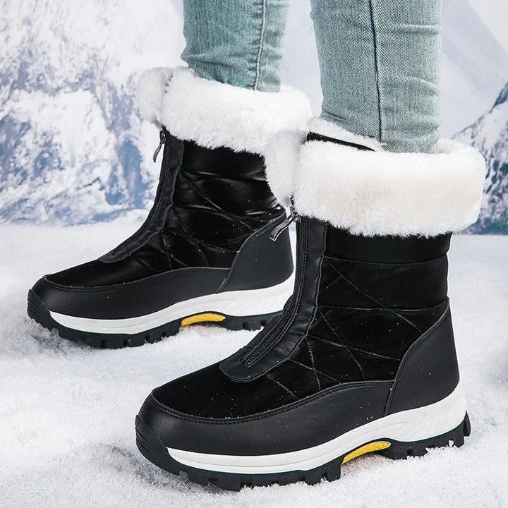 Snowlina | Plush-Lined Snow Boots – Mid-Calf Style for Women