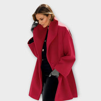Cleo | Cappotto in lana pregiata antivento