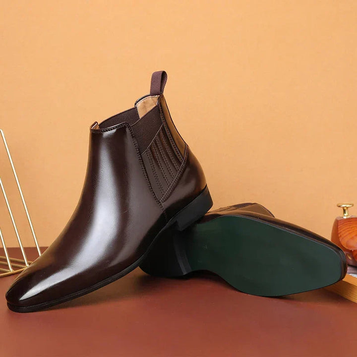 Edwina | Women's Elegant Pointed Toe Chelsea Ankle Boots