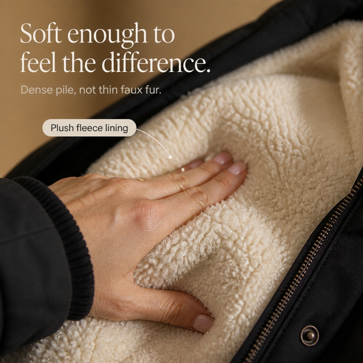 Warmbella | Padded Parka – Fleece-Lined Waist-Defining Style