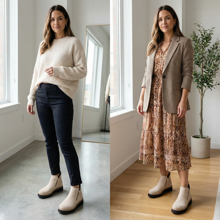 Stepara | Chelsea Boots – Stylish Side-Zip Design for Women