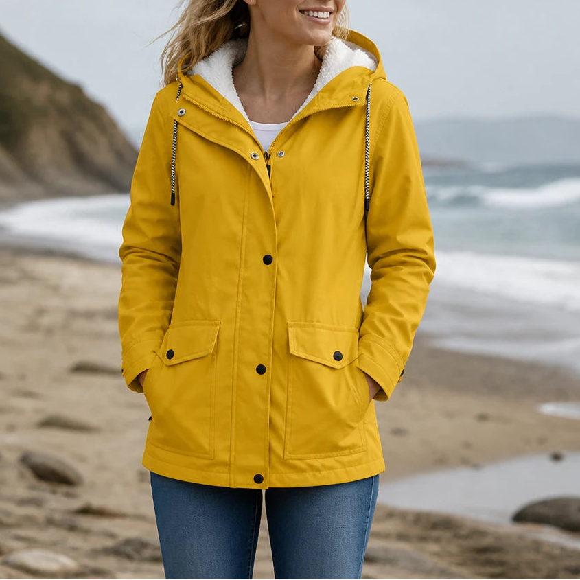 Winda | Fleece-Lined Hooded Winter Jacket for Women