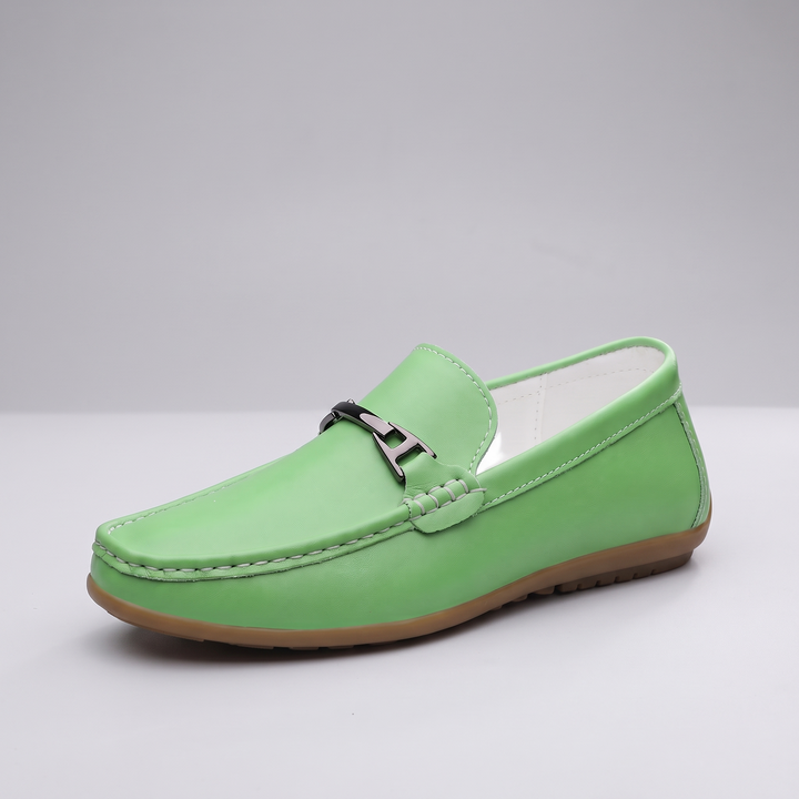 Elena | PU-Leather Buckle-Detail Comfort Loafers - Image 2