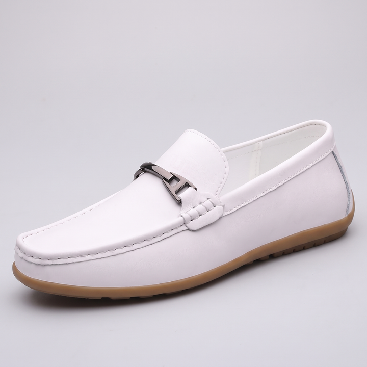 Elena | PU-Leather Buckle-Detail Comfort Loafers - Image 3