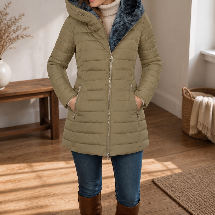 Wintervale | Plush-Lined Hooded Longline Puffer Coat