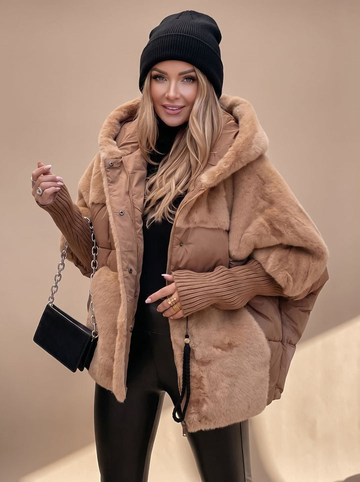 Elisabeth | Plush Padded Coat with Hood for Women
