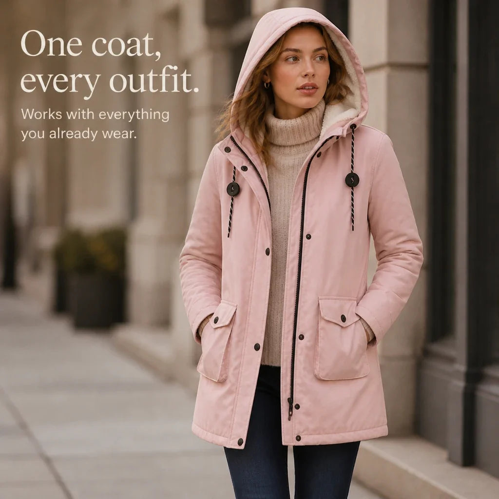 Everwarm | Long Hooded Parka for Women – Stylish Warmth