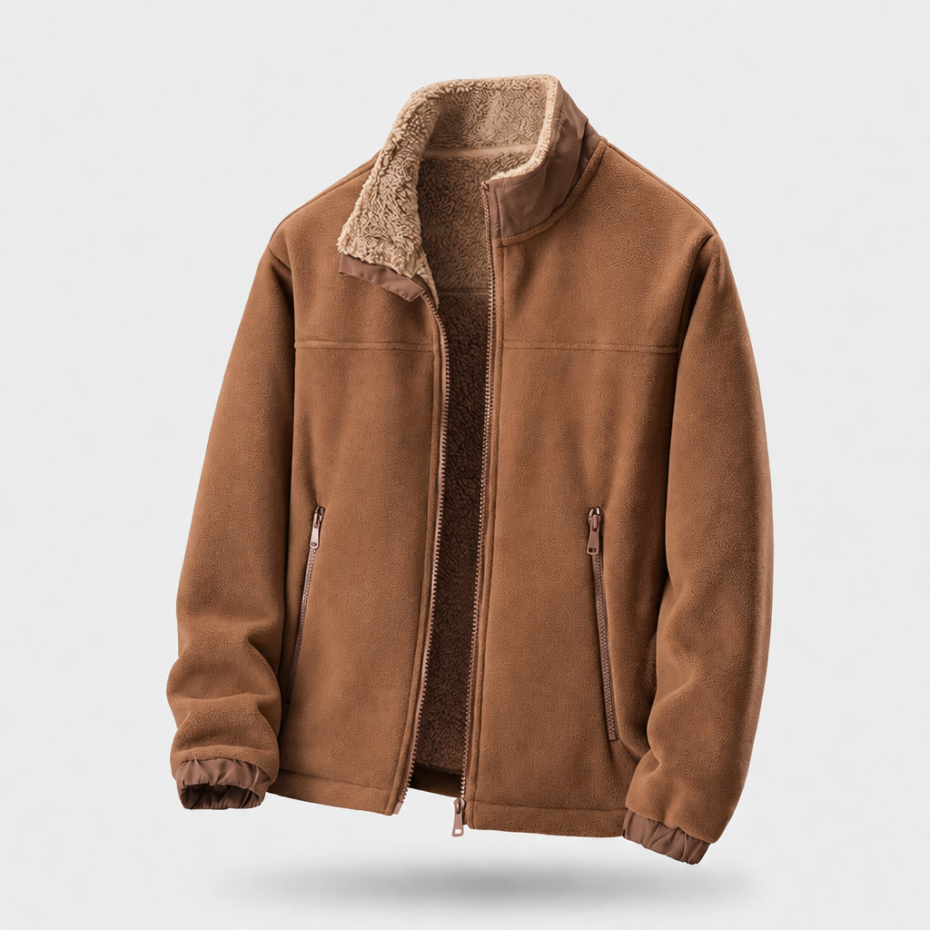 Zerano | Fleece Jacket – Lightweight Stand-Up Collar for Comfort