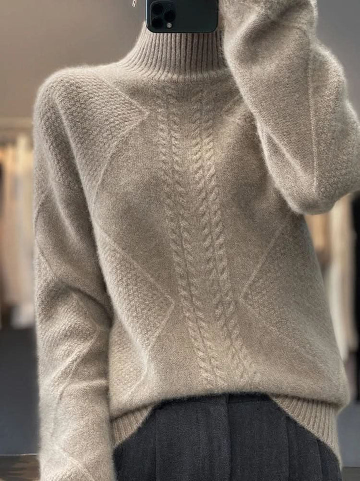Cleo | Cashmere Sweater – Luxuriously Soft Turtleneck Style for Women