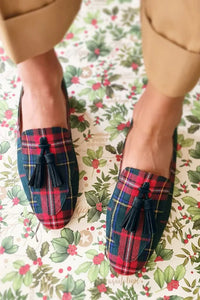 Talia | Tartan Fringe Lightweight Loafers