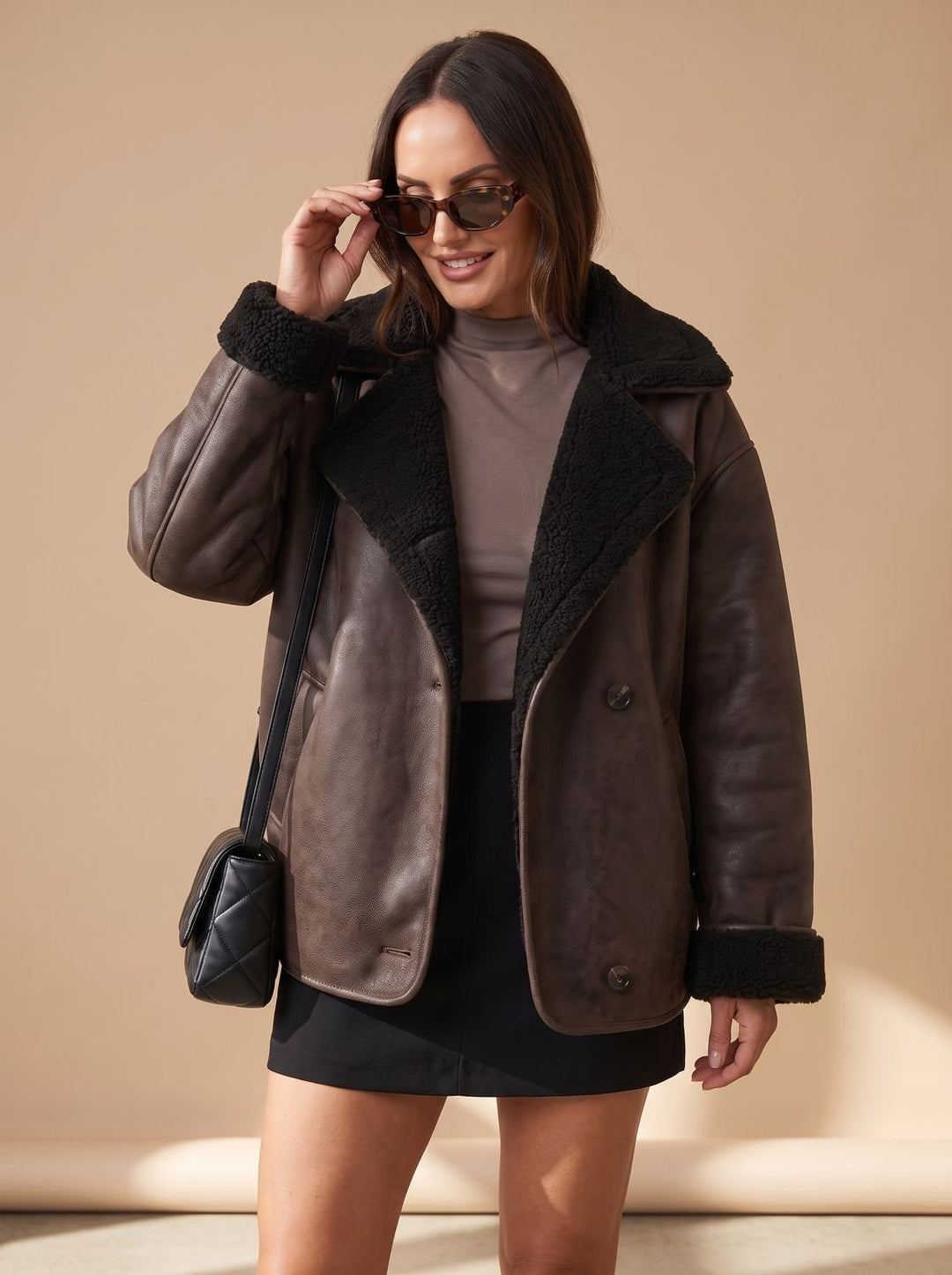 Teddy | Oversized Teddy Coat with Button Closure