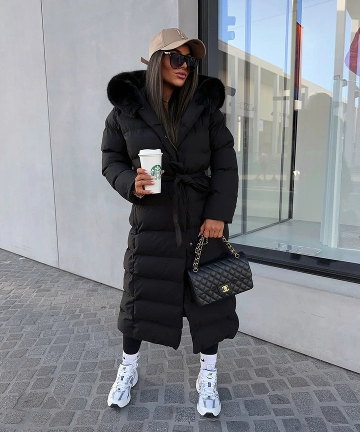Verana | Puffer Coat – Quilted Belted Style for Women