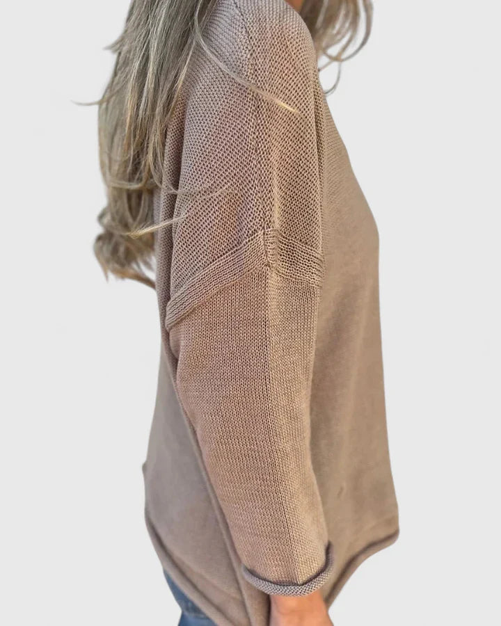 Rosalie | Top in maglia con scollo a V e tasche