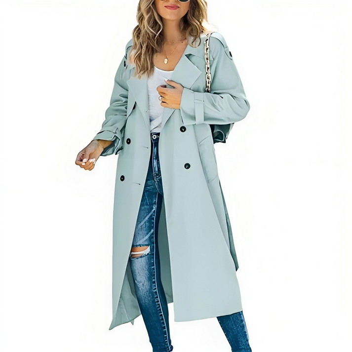 Bella | Women's Elegant Double-Breasted Trench Coat