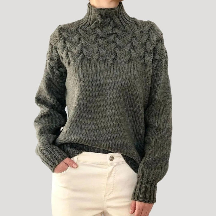 Colette | Cable Knit Turtleneck Sweater