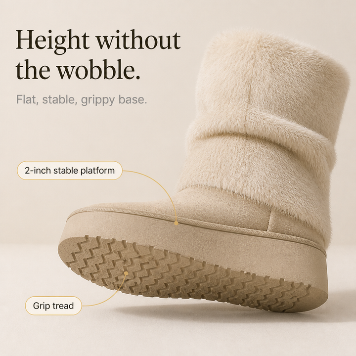SnugLift | Faux-Fur Mid-Calf Platform Boots for Women – Cozy Winter Style