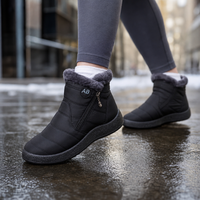 Genevieve | Wasserabweisende, plüschgefütterte Stiefeletten