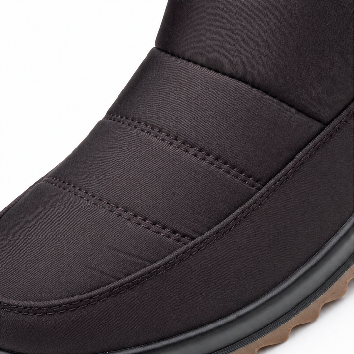 Warmalia | Waterproof Slip-On Snow Boots – Faux Fur-Lined Comfort for Women