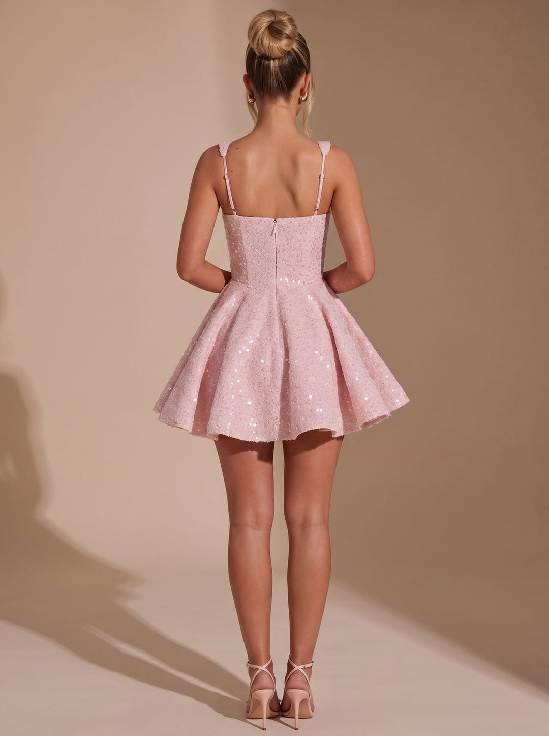 Victoria | Sequin Fit-and-Flare Bow Dress for Women