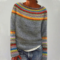 Sienna | Retro-Pullover mit Streifenmuster