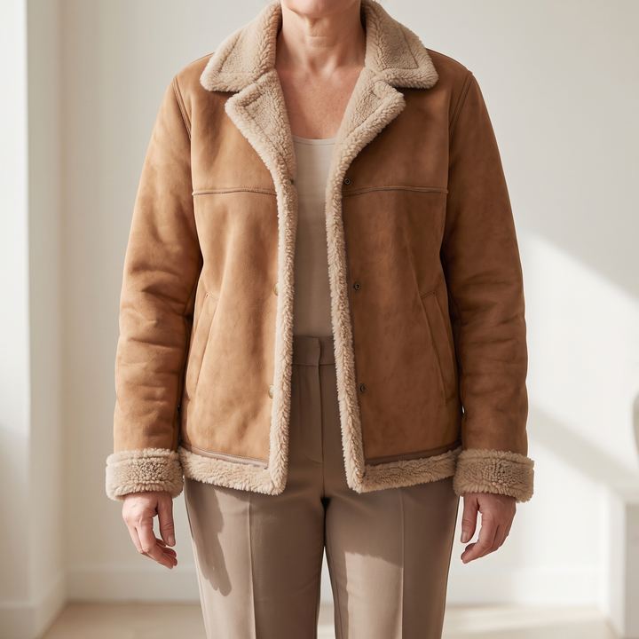 Ruba | Shearling-Lined Jacket – Timeless Cozy Style for Women
