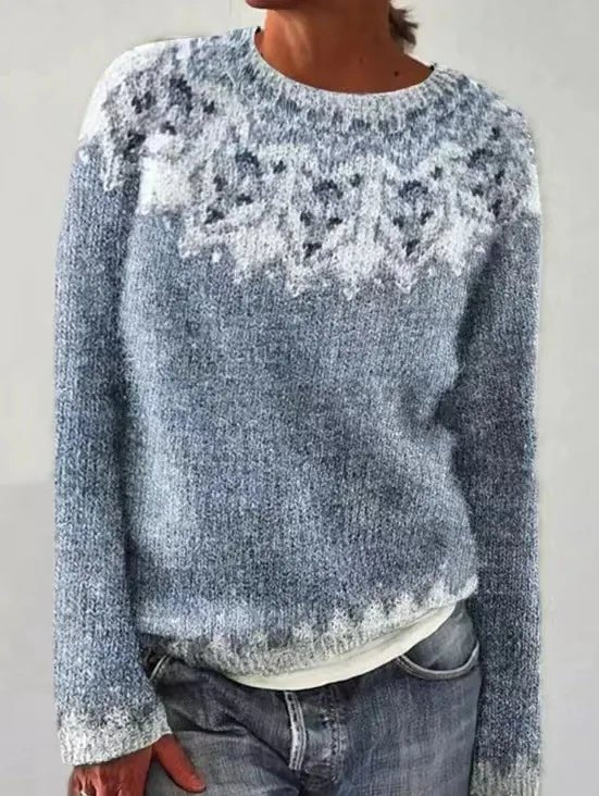 Sienna | Retro-Pullover mit Streifenmuster