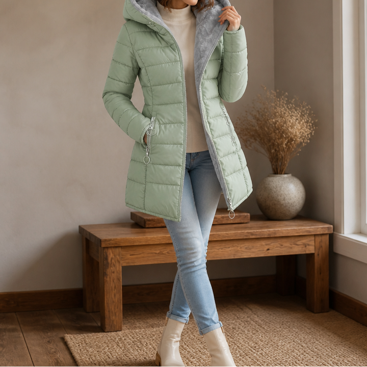 Wintervale | Plush-Lined Hooded Longline Puffer Coat