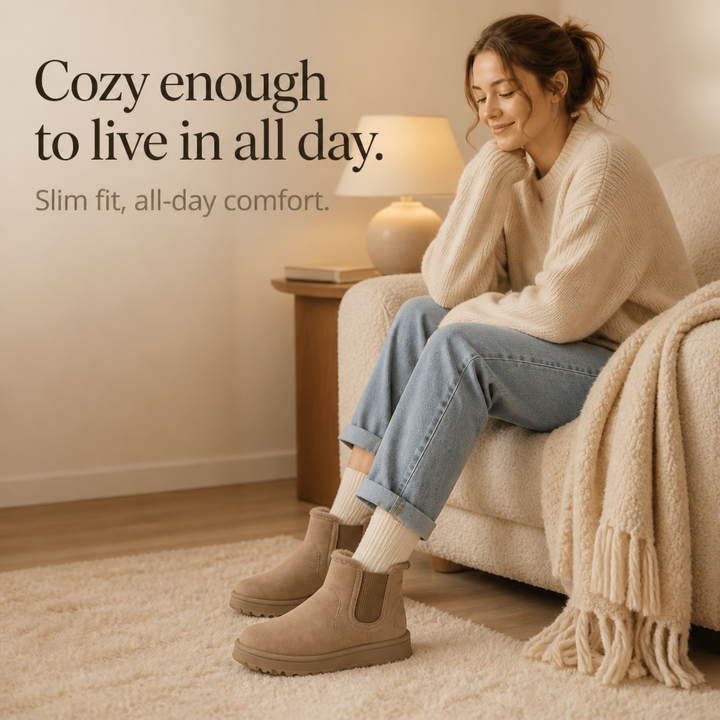 Cozywalk | Fur-Lined Slip-On Winter Boots – Casual Comfort for Women