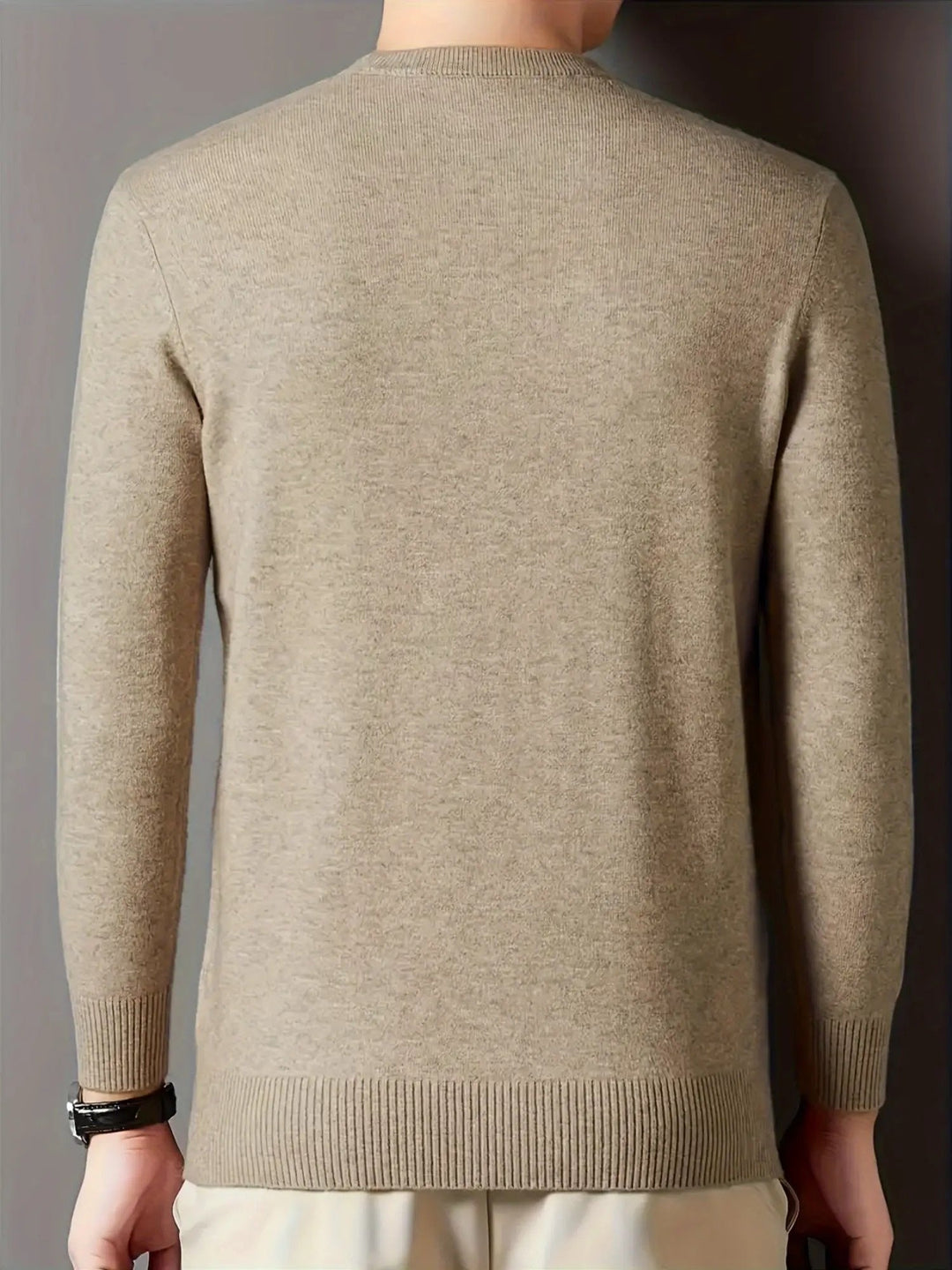Jonah | Mock Neck Knit Sweater for Men – Comfortable Everyday Style