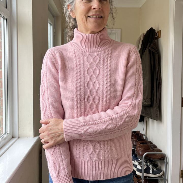 Lambswool | Turtleneck Sweater – Soft & Unique Pattern for Women