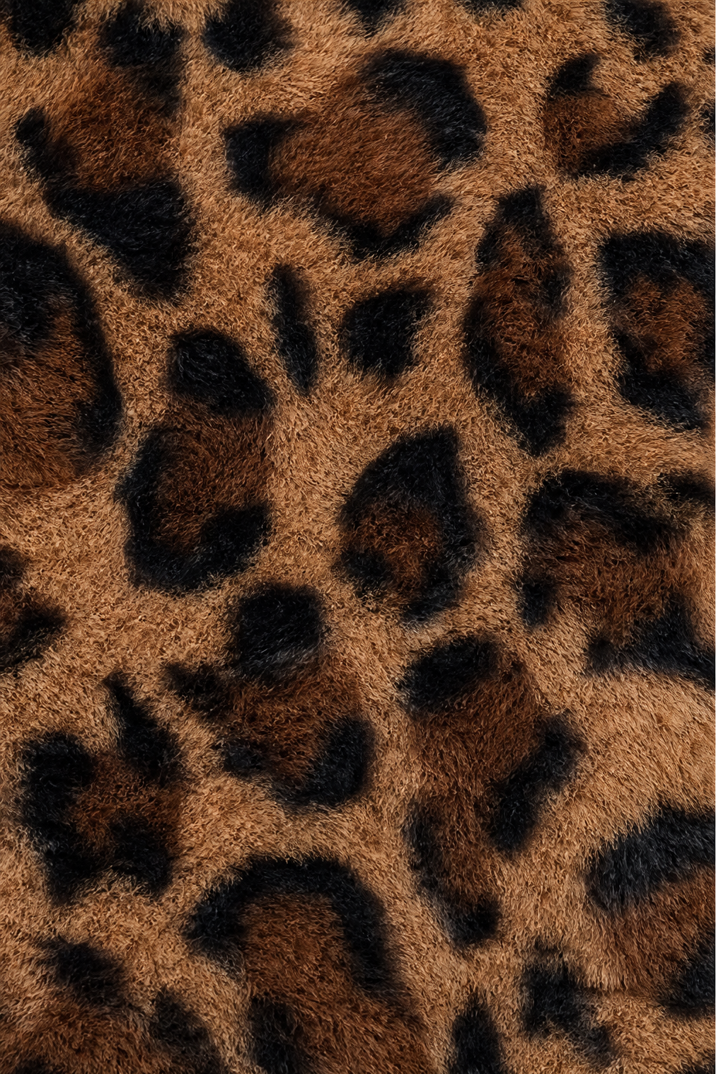 Lina | Leopard Print Faux Fur Coat – Stylish Open Front for Women