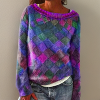 Javeri | Weicher Strickpullover mit Rautenmuster