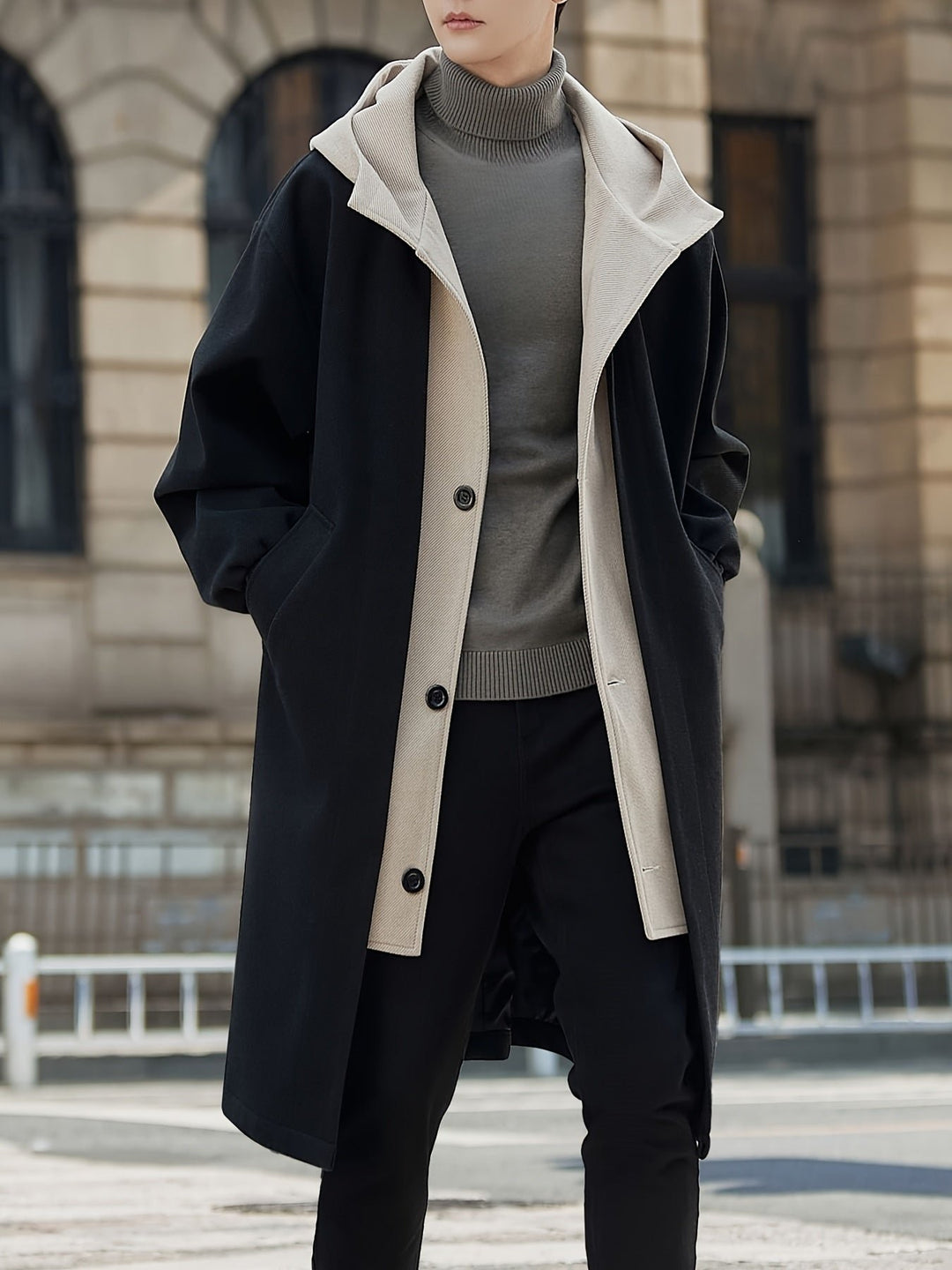 Harrison | Hooded Longline Coat – Refined Style for Women