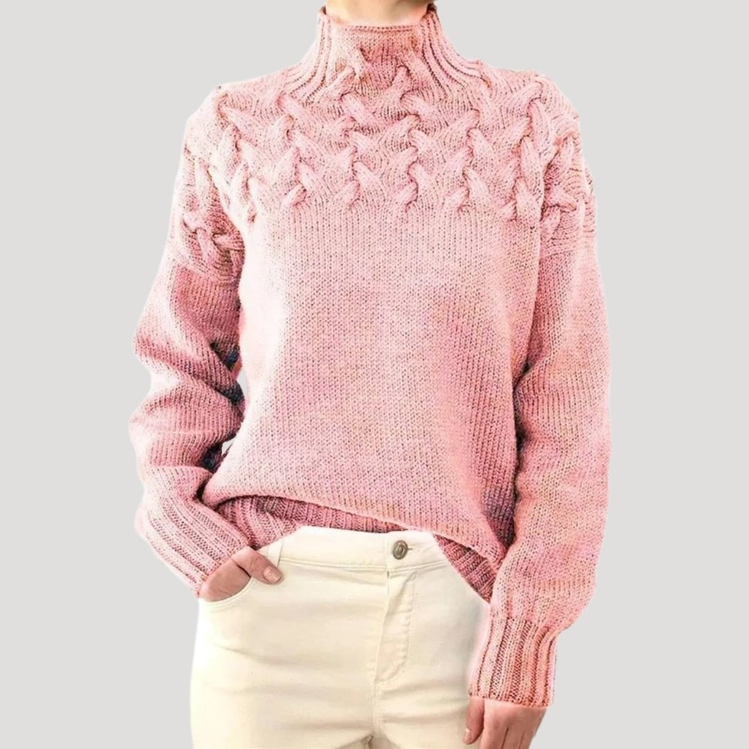 Colette | Cable Knit Turtleneck Sweater