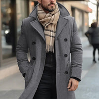 Roland | Wool-Blend Double-Breasted Tailored Trench Coat