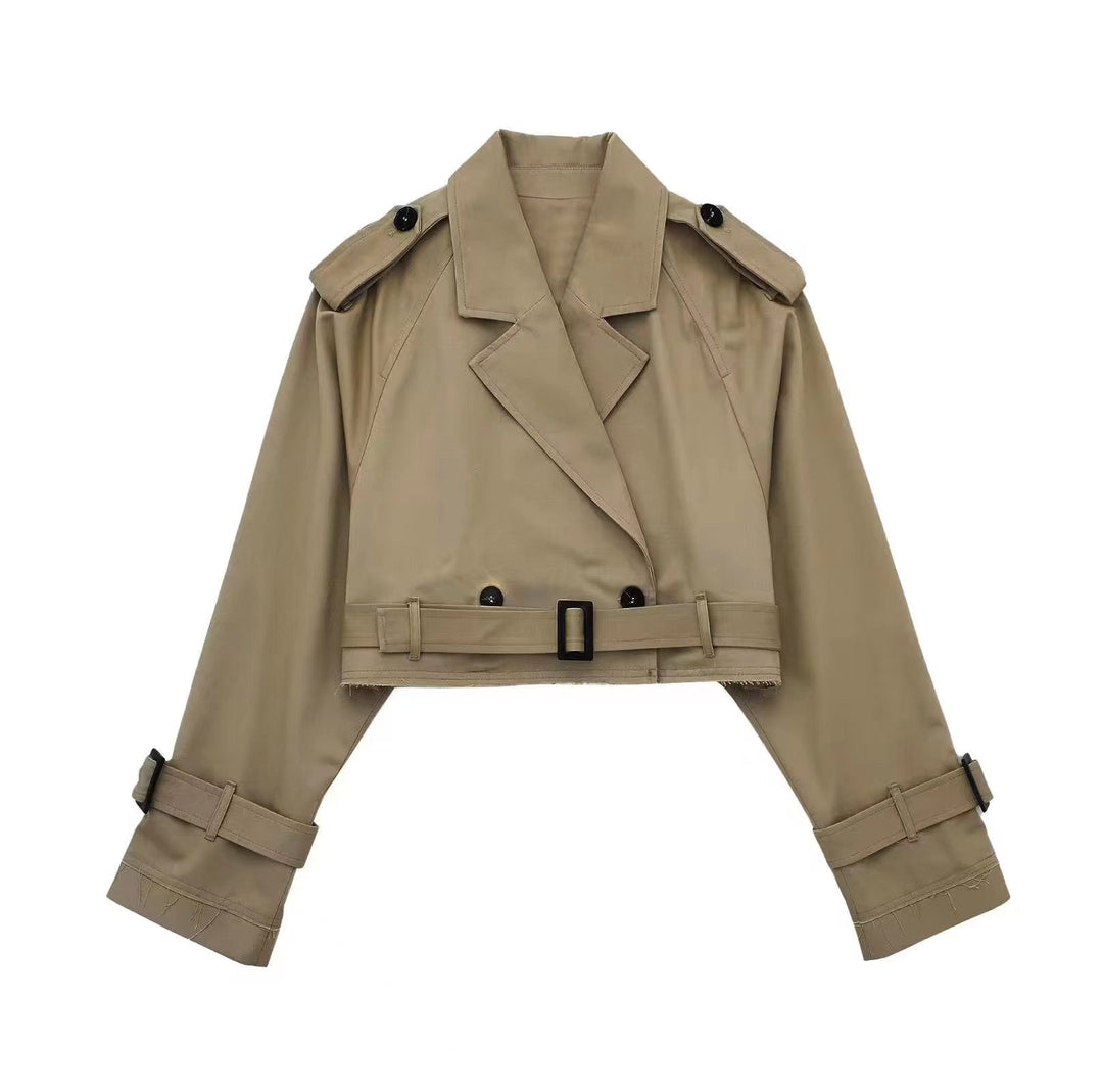 Elise | Women's Elegant Tailored Short Trench Coat