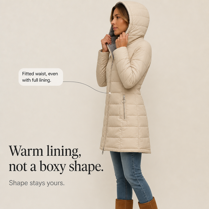 Wintervale | Plush-Lined Hooded Longline Puffer Coat