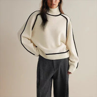 Harper | Maglione oversize da donna in maglia con maniche a righe