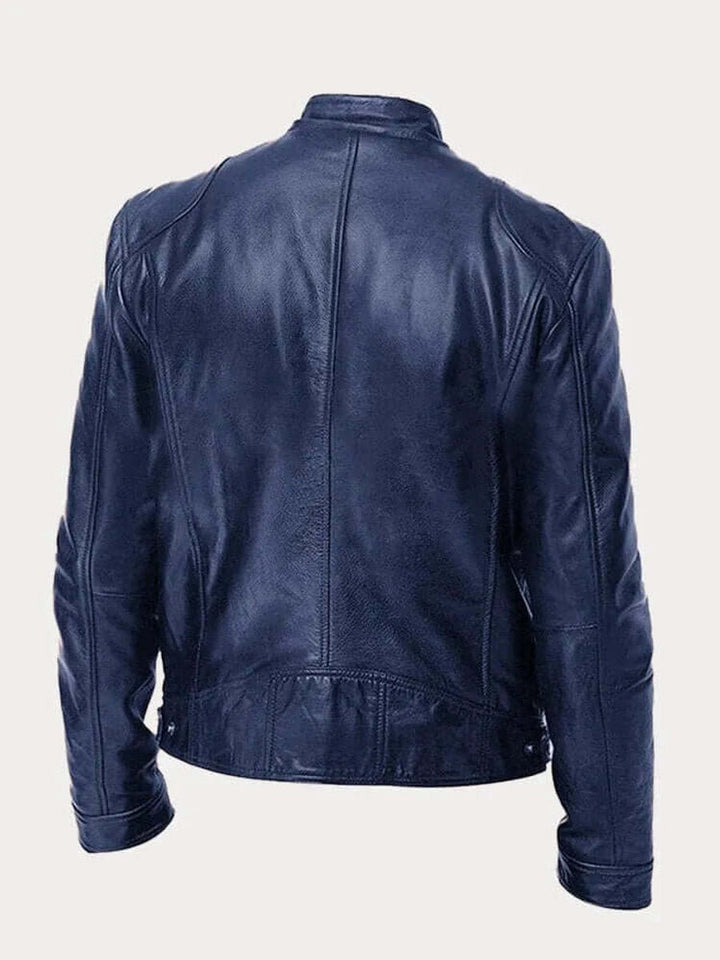 Maverick | Biker Jacket for Men with Genuine Leather Design