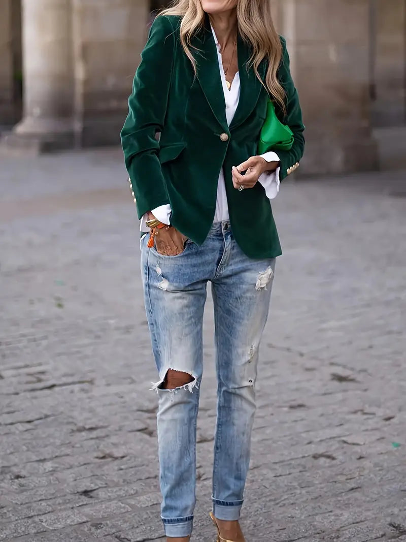 Aurora | Women's Luxurious Timeless Velvet Blazer